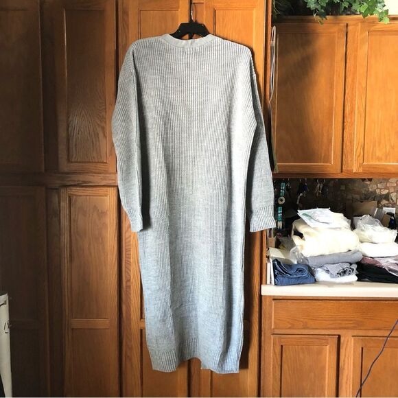 NWT PRETTY LITTLE THING Open Maxi Knitted Cardigan Duster Plus Size 18 - Picture 8 of 14